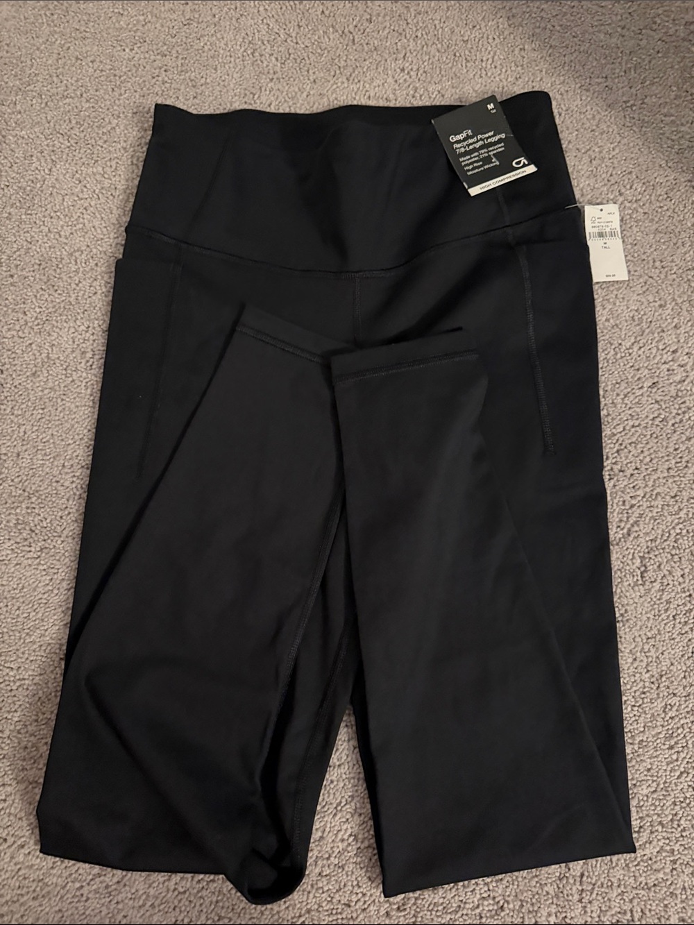 GAP Black High-Waist Performance Leggings